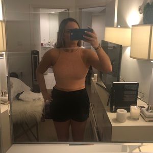 JONATHAN SIMKHAI RIBBED CROP TOP